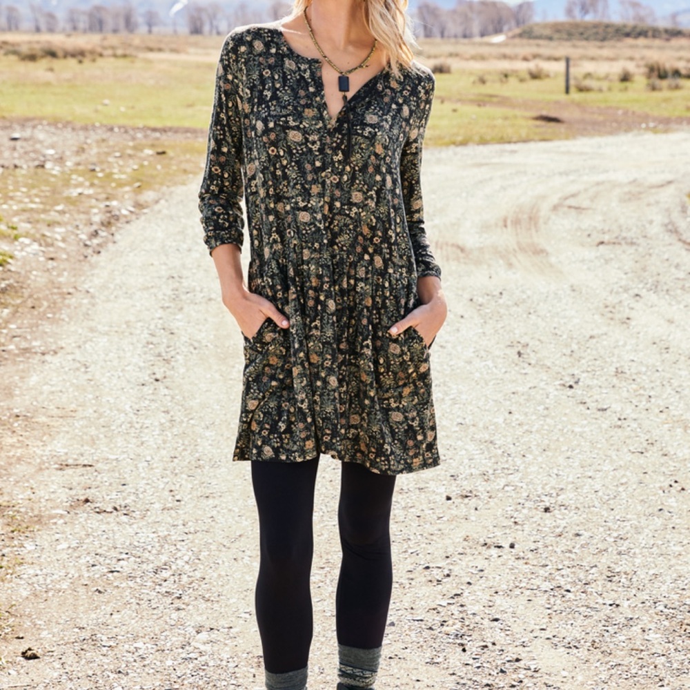 NWOT Peruvian Connection “Alpine Flower”Tunic, sz XL